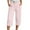 Light Pink, variant on Womens Pants Straight 3/4 Length Drawstring Elastic Waist Pants Loose Solid Color Casaul Autumn Travel Bottoms With Pockets