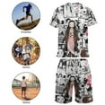 thumbnail image 5 of Demon Slayer Nezuko Boys Girls Short Sleeve Mesh T-Shirt And Shorts Outfit Set Summer Clothes Set for Kids, 5 of 8