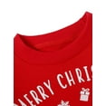 thumbnail image 3 of Wangsaura Women Christmas Pullover, Round Neck Print Party Spring Tops, 3 of 9