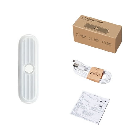 

DESTYER Light Bar 3 Gears Adjustable Cabinet Lamp Bedroom Kitchen Removable Closet Wall Plastic Room Night Lighting Accessory Button Short 3 Color