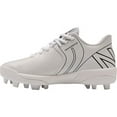 thumbnail image 4 of New Balance Youth 4040V6 Molded Baseball Cleats White/Black Medium 5.5, 4 of 6