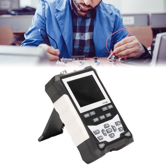 Osciloscopio Portátil, ABS Preciso Ancho De Banda De Forma De Onda De 120 MHz 3 Modos De Disparo TFT Osciloscopio Analógico En Color Digital Para Pruebas De Electrodomésticos