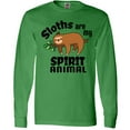 thumbnail image 3 of Inktastic Sloths Are My Spirit Animal with Cute Sloth Illustration Long Sleeve T-Shirt, 3 of 5