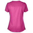 thumbnail image 2 of Panda Uniform by HeedFit Women’s Hem V-Neck Stretchable Scrub Top – 9XL Pink, 2 of 4