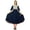 Navy Blue, variant on Bimba Women Designer Flared Anarkali Dress Cotton Kurta Chic Custom Kurti Long Tunic