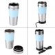 thumbnail image 4 of Bouilloire électrique chauffante en acier inoxydable pour voiture, 400 ml, 12 V, bleu, 4 of 4