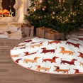 thumbnail image 6 of KLL Dachshund Walking Christmas Tree Skirt 30" ,Party Decorations Farmhouse for Christmas Decorations Holiday Party, 6 of 6