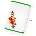 thumbnail image 4 of Plastic Cutting Boards for Kitchen - Large 18 x 12 Inch Rubber Cutting Board with Juice Grooves, Non-Slip, Dishwasher Safe Cutting Boards - Thick, Durable Carving and Cutting Board for Meat, 4 of 6