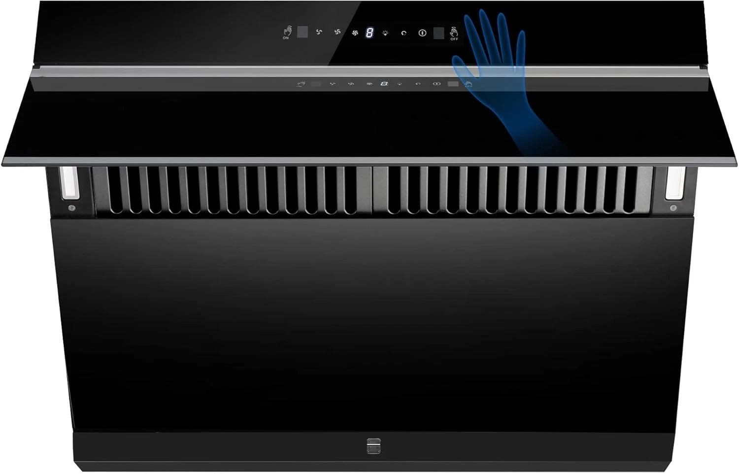 30 inch Under Cabinet Range Hood 900CFM Gesture Touch Control Tempered Glass Modern Vent Hood Kitchen