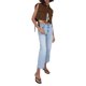 thumbnail image 2 of VISgogo Chaleco con cuello vuelto para mujer, tops cortos sin mangas de color liso con botones, verde militar/negro/marrón/rojo vino VISgogo  moda, 2 of 5