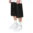 thumbnail image 2 of Victorious Men's Baggy Fit Raw Denim Shorts DS2098 - Black - 42, 2 of 6