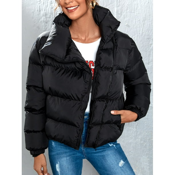 Women's Zip Up Puffer Coat 222022SA8038