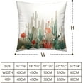 thumbnail image 6 of Cactus Throw Pillow Covers Tropical Plants Cactus Decorative Pillow Cases 18x18 Set of 2 Desert Green Succulent Prickly Pear Pillowcase Summer Outdoor Cushion Cover for Home Couch Sofa, 6 of 6