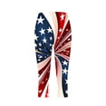 thumbnail image 3 of Favoffer Women's Capri Leggings Independence Day Print Tight High Stretch Mid-Calf Cut Tummy Control Elastic Waist Athletic Yoga Workout Streetwear Daily Casual Active Bottoms, 3 of 5