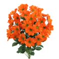 thumbnail image 1 of 18 Stems Faux Full Blooming Wild Flower Bush - Orange, 1 of 1