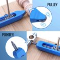 thumbnail image 4 of Profile Scribing Ruler Woodworking Carpenter Manual Contouring Measuring Scribe Gauge Irregular Tile Ply Edge Meter Tool with Pencil, 4 of 8