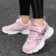 thumbnail image 2 of Djtdsds Toddler Girls Mesh Walking Shoes Lightweight Breathable Casual Sneakers with Cute Character Design Size:9.5-10 Years, 2 of 9