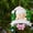 A, variant on 2 Pcs Baby's First Christmas Ornament, 3.1 Inch Boy Girl Snowbaby in Christmas Wreath with Snowflake Christmas Tree Ornament Personalized Resin Baby