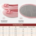 thumbnail image 7 of EverFoams Women's Ballerina Slippers Lightweight Comfy Memory Foam House Shoes with Stretchable Heel Design Pink,5-6 US, 7 of 7