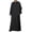 Black, variant on Long Sleeve Kaftan Thobe Button Down Men Thobe with Pocket Big And Tall Mens Arab Thobe Long Gown Casual Shirt for Beach with Hoodie Brown 3XL