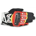 thumbnail image 2 of Alpinestars SMX-2 Air Carbon V2 Short Leather Gloves Black/Red/Yellow XL, 2 of 5