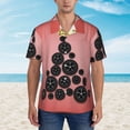 thumbnail image 4 of Lsque Happy New Year3 pattern Hawaiian Shirt for Men, Unisex Summer Beach Casual Short Sleeve Button Down Shirts-Medium, 4 of 9