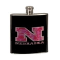thumbnail image 1 of KuzmarK 6 oz. Stainless Steel Pocket Hip Liquor Flask - Nebraska Pink Camouflage, 1 of 1