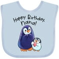 thumbnail image 3 of Inktastic Happy Birthday, Nana- Cute Penguins Boys or Girls Baby Bib, 3 of 4
