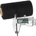 MISSMILE Black Cotton Butchers Twine String Ohtomber 328 Feet 2MM