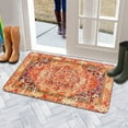 thumbnail image 5 of Bohemian Farmhouse Orange Vintage Welcome Doormat for Indoor/Outdoor Entrance Bohemian Farmhouse Orange Vintage Decoration Door Mat Kitchen Door Mat Bedroom Doormat 17x30 Inch, 5 of 6