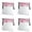 white 4PCS, variant on Hair Capes Shampoo 100Pc Pad Hair Clear Salon Disposable Bag Washing Hair Care One Size