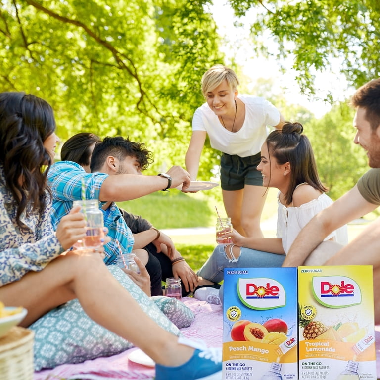 Dole Peach Mango & Tropical Lemonade Zero Sugar Drink Mix Sticks