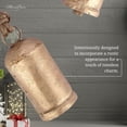 thumbnail image 7 of MesuBari Cow Bells - Set of 3 Gold Metal Decorative Bells with Jute Hanging Rope, 5.5", 4.5", 3.5" for Home Decor, Meditation Room, Yoga Studio, Buddhist Altar, 7 of 7