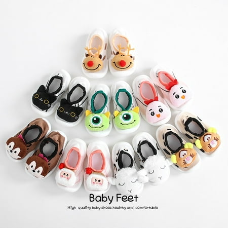 

baby sock shoes cute animal style baby rubber floor sock shoes