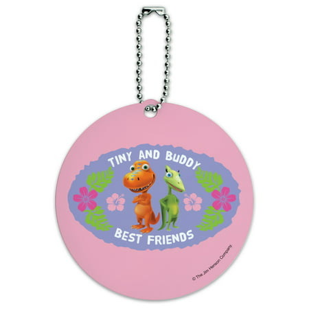 Tiny Buddy Best Friends BFF Dinosaur Train Round Luggage ID Tag Card Suitcase (Best Suitcase For Family)