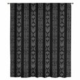 thumbnail image 2 of Black Striped Sheer Curtains 63 Inches Long, Modern Abstract Art Geometric Stripes Light Filering Curtains, Breathable Simi Curtain Privacy Drapes for Living Room Bedroom Lightweight Window Treatment, 2 of 9