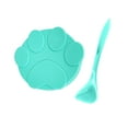 thumbnail image 1 of Tapa para lata de comida para mascotas con cuchara, universal, de silicona, con sellado perfecto, para lata de comida para gatos y perros, color verde, 1 of 12