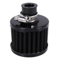 thumbnail image 3 of Universal 12mm Crankcase Vent Intake Mini Cone Air Breather Filter Chrome BLACK, 3 of 4