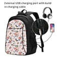 thumbnail image 2 of Daiia Rose Flowers Pattern USB Charging Backpack for Men and Women, Anti-Theft Backpack,Travel Backpack,School Backpack,College Backpack,Laptop Backpack, 2 of 7