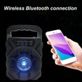 thumbnail image 4 of Cheers.US Portable Bluetooth Speakers,Speakers with, FM Radio, RGB Colorful Lights, EQ, Stereo Sound, Wireless Speaker for Home, Party, Camping, Travel, 4 of 7