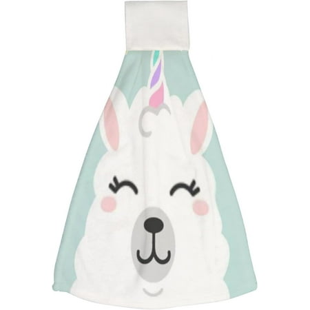 

Hanging Towels 1 Pcs Dish Towels Dream Like Unicorn with Unicorn Llama Absorbent Hand Towels with Hanging Loop Washcloth for Bathroom Kitchen