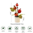 thumbnail image 2 of Plantas en maceta artificiales creativas de la planta verde de simulación de la decoración del hogar de los bonsais de la fruta, 2 of 5