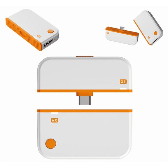 Wireless Hdmi Transmitter Receiver, Plug and Play 1080p Wireless Hdmi Extender, Dual Band 5g 2.4g Screen Mirroring with Audio, Type C for Laptop Phone Pc to Tv Projector Monitor - (Whith)