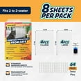 thumbnail image 6 of Panther Armor Cat Scratch Furniture Protector, Gloss 8 Sheet Pack w 64 Twist Pins (4XL+4L), 6 of 7