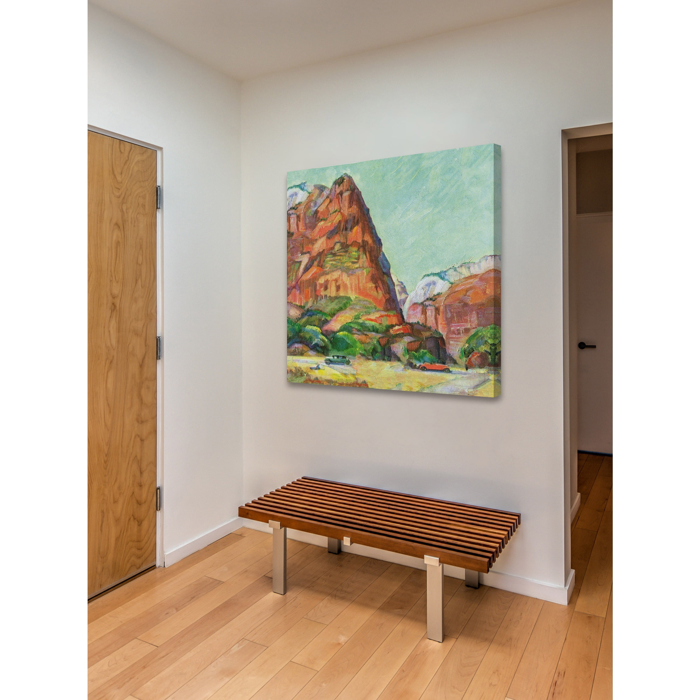 "Lady Mountain" Painting Print on Wrapped Canvas