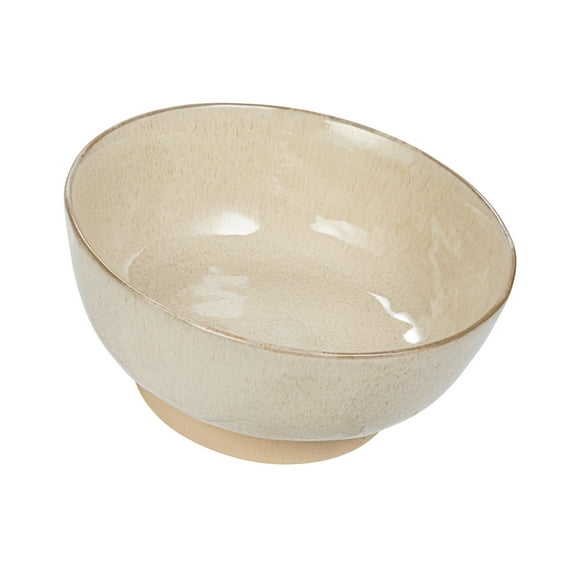 Creative Co-Op Stoneware Bowl with Speckled Glaze, Cream
