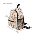 thumbnail image 3 of FORMRS School Backpack with Front Zippered Pocket 12" Elementary Student Travel Daypack, Small Floral Blooms, 3 of 6