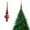 Red, variant on Honeeladyy Christmas Tree Topper Vintage Plastic Finial Tree Topper Small Christmas Tree Hanging Decoration Treetop for Xmas Holiday Home Decor (Gold)