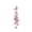 Rose Gold, variant on Rose Gold Metal Wind Chime With Butterfly And Copper Bells Outdoor Garden Hanging Decor Musical Patio Ornament