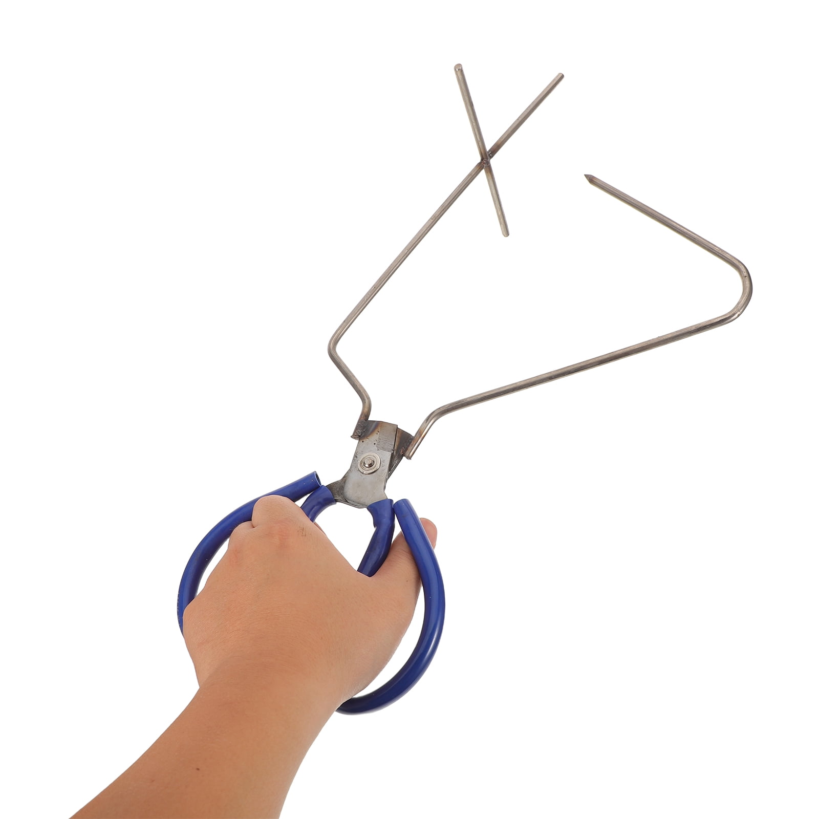 KALLORY Pottery Glazing Tongs: Stainless Steel Ceramic Dipping Clamp - Clay Sculpture Tools - Precision Glaze Application Pliers - Kiln Sculpting Tool